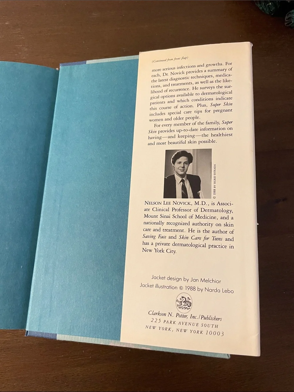 Super Skin by Nelson Lee Novick, M.D. (hardcover) Vintage, 1988
